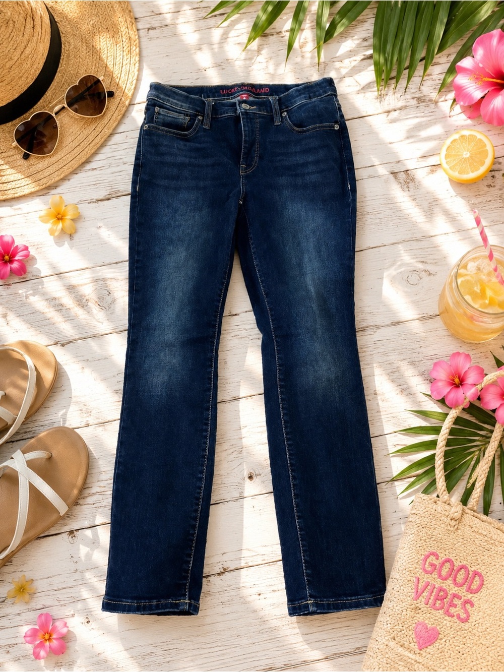 Lucky Brand Women's Skinny Jeans - Dark Blue Wash size 6/28